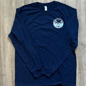 DC Tillman Project Navy Long Sleeve Graphic Tee Size Large NWOT